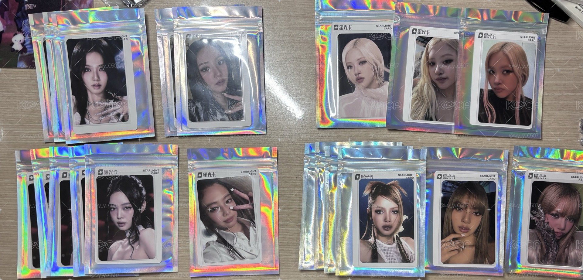 Blackpink 星光卡 Jisoo Jennie Rosé Lisa 二星 三星 四星 現貨