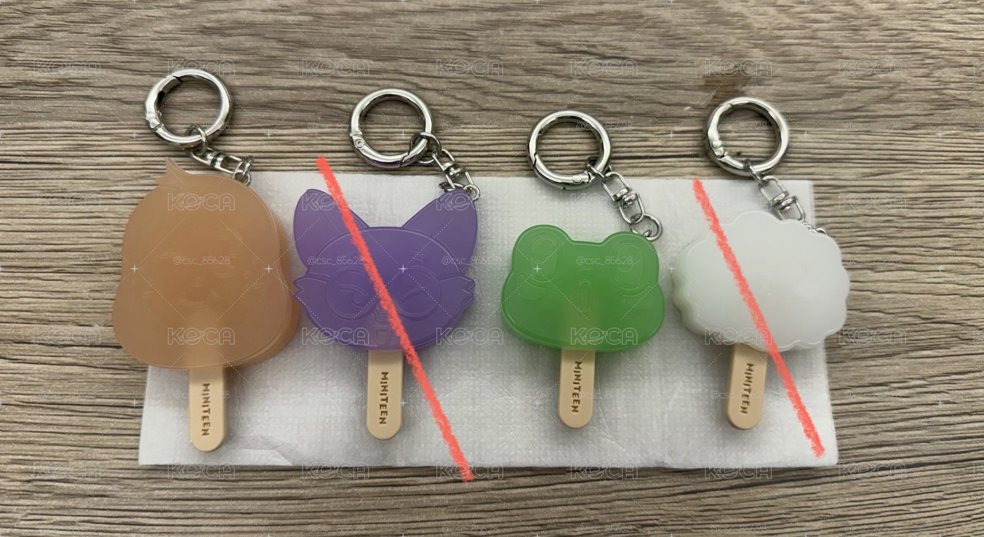 夏日MINITEEN冰棒吊飾 喆奎八