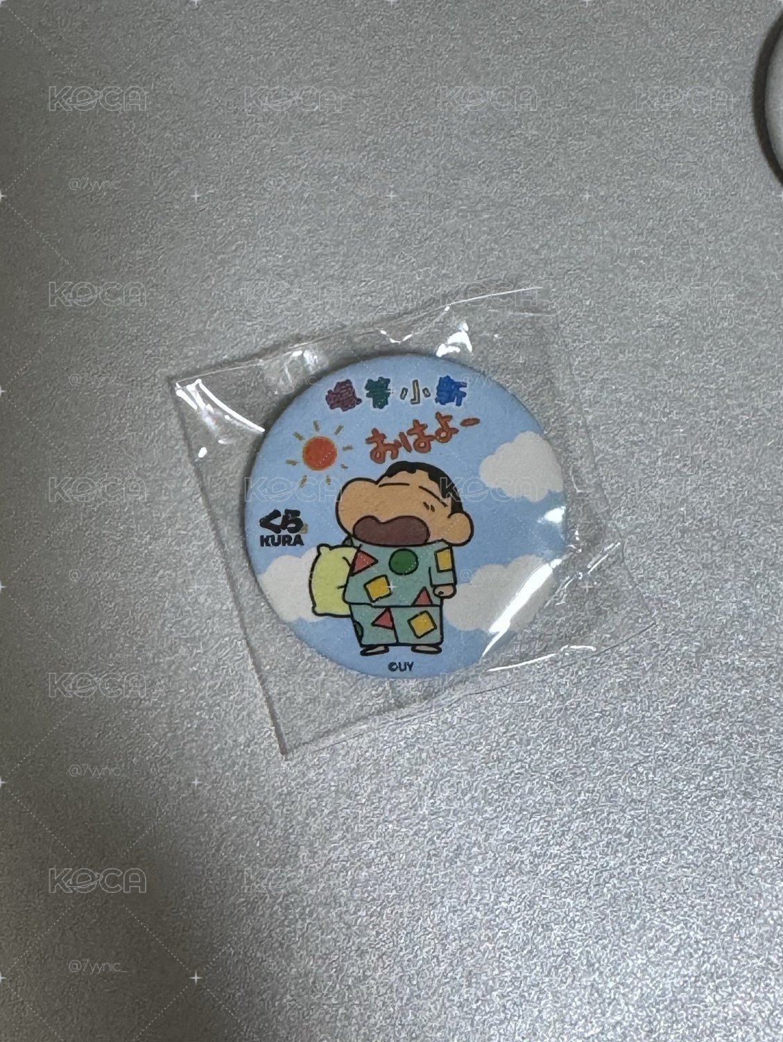 🎀蠟筆小新徽章(全新未拆)