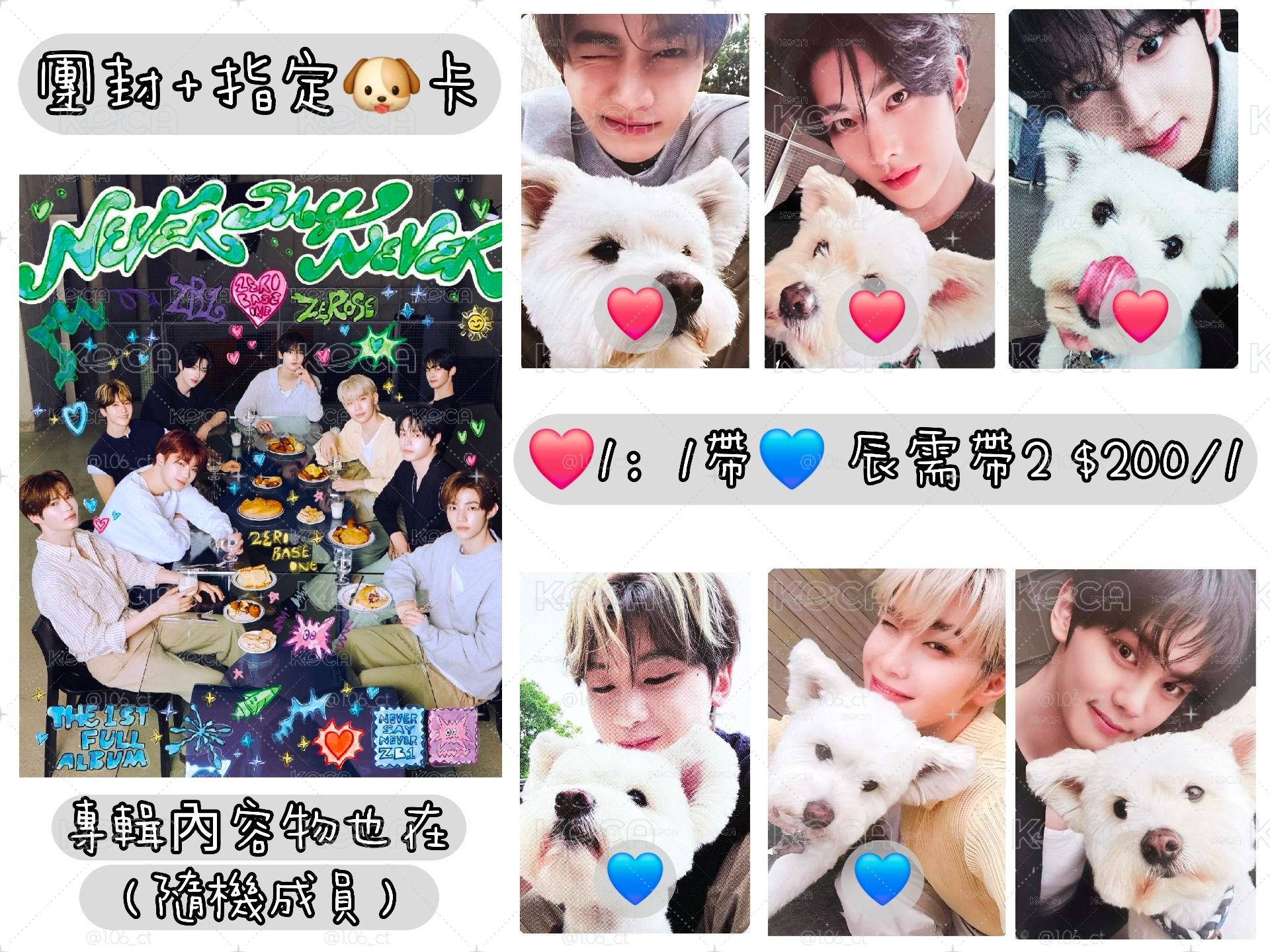 🌹 正規團封+指定成員🐶卡