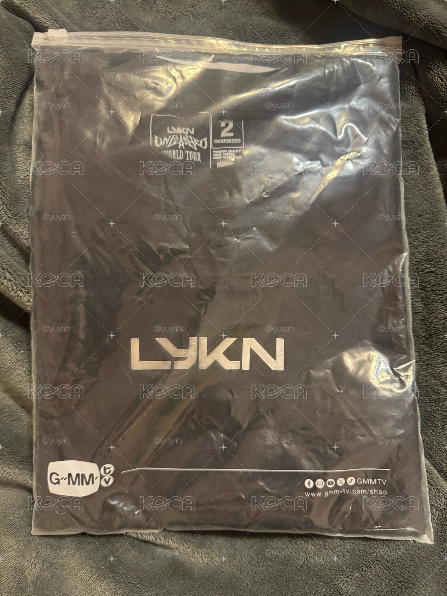 T恤 LYKN WORLD TOUR T-SHIRT 世巡T 尺寸2號
