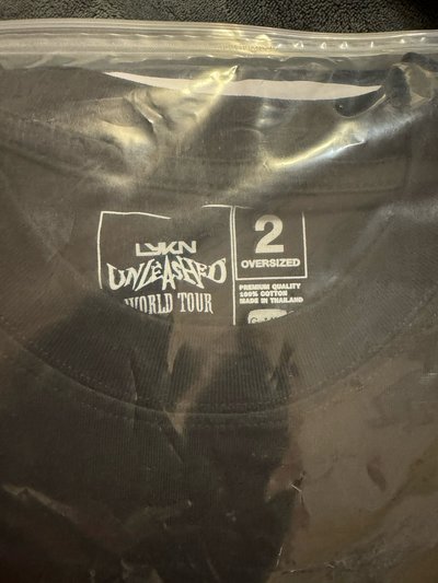 T恤 LYKN WORLD TOUR T-SHIRT 世巡T 尺寸2號