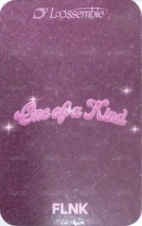 One of a Kind FLNK 1.0 抽選卡  背面