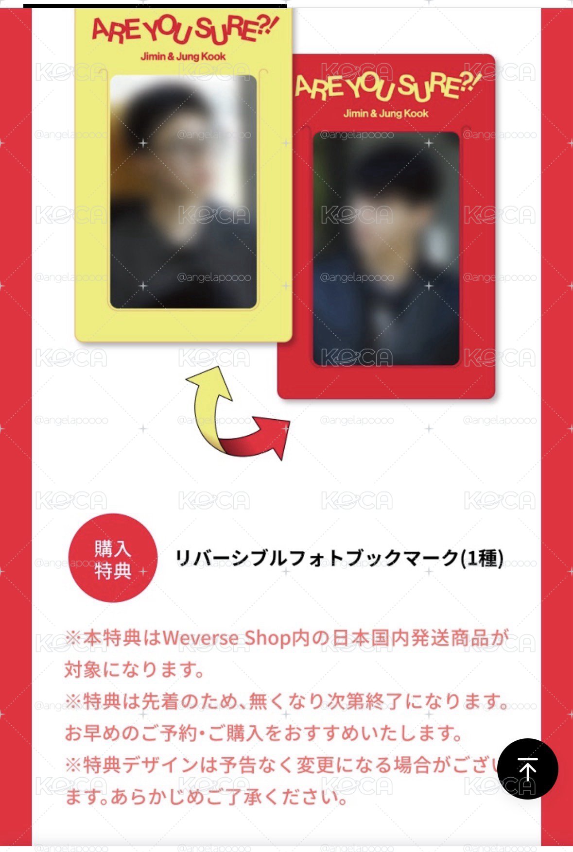 (日區）含特典are you sure照片書