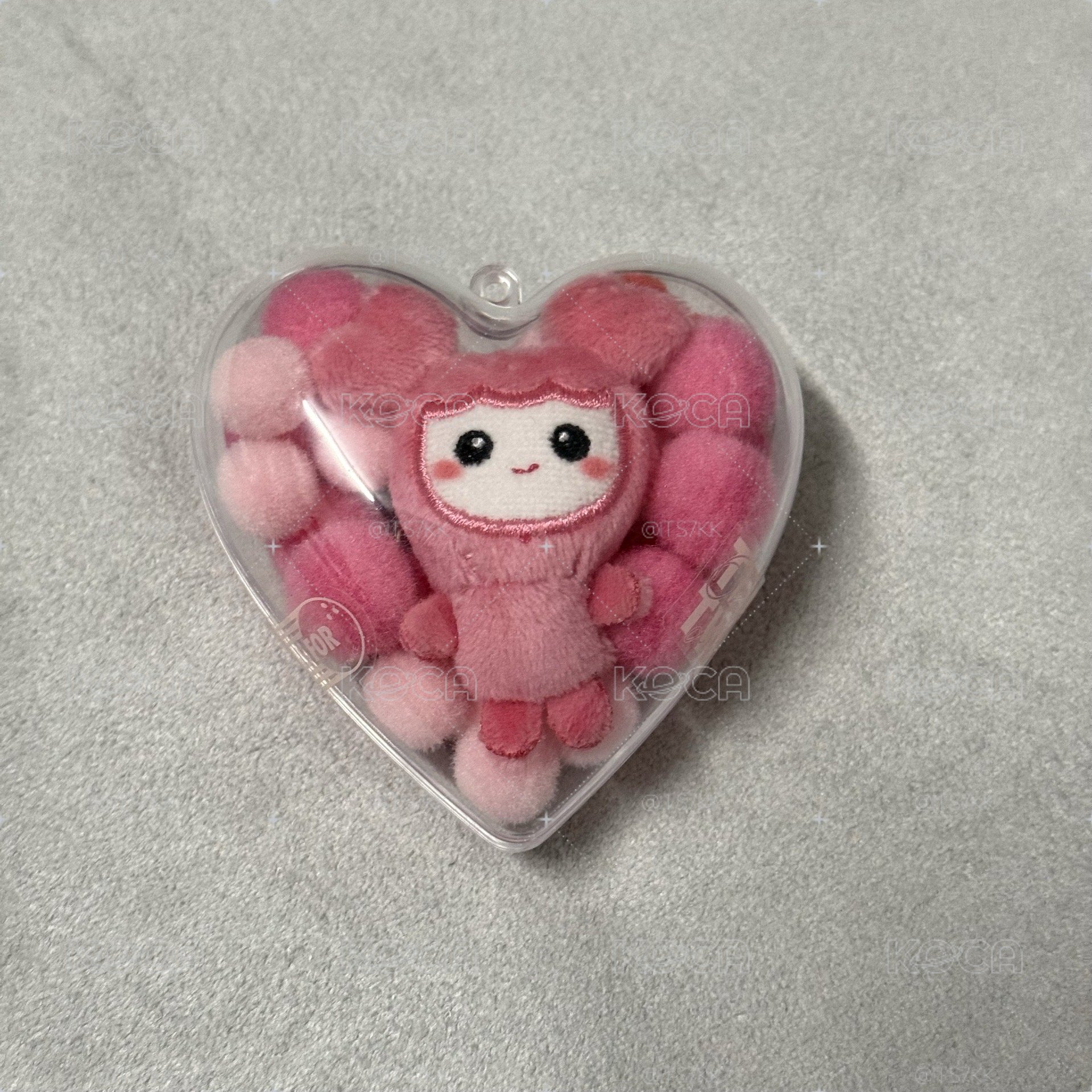 桃 工作坊愛心殼豆豆眼