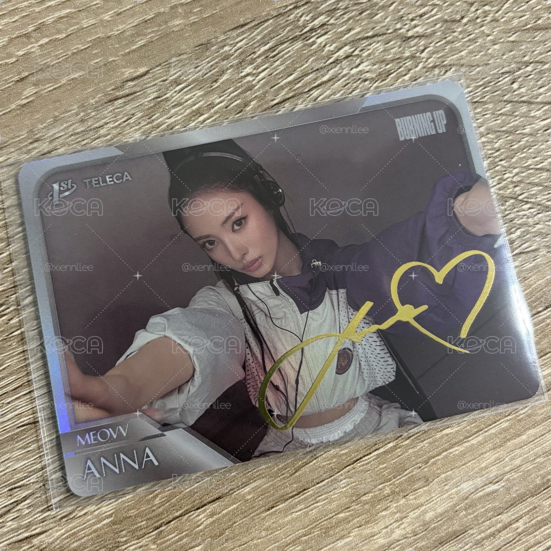 Anna燙金印簽卡