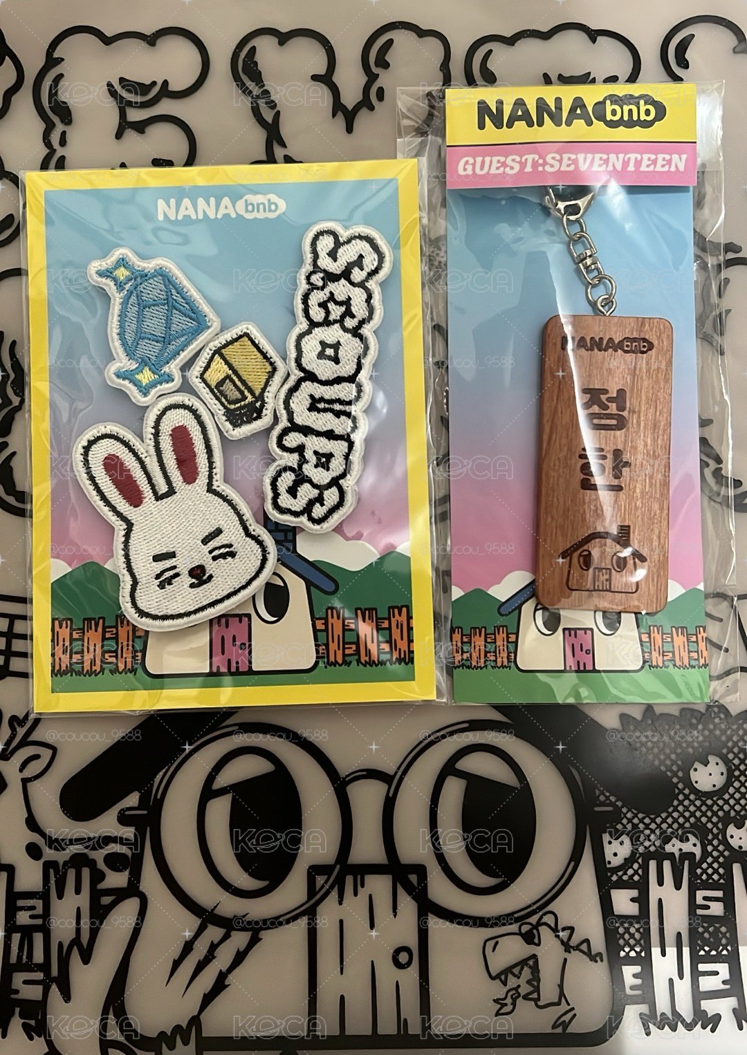 NANAbna 布章哲+木牌鑰匙圈漢