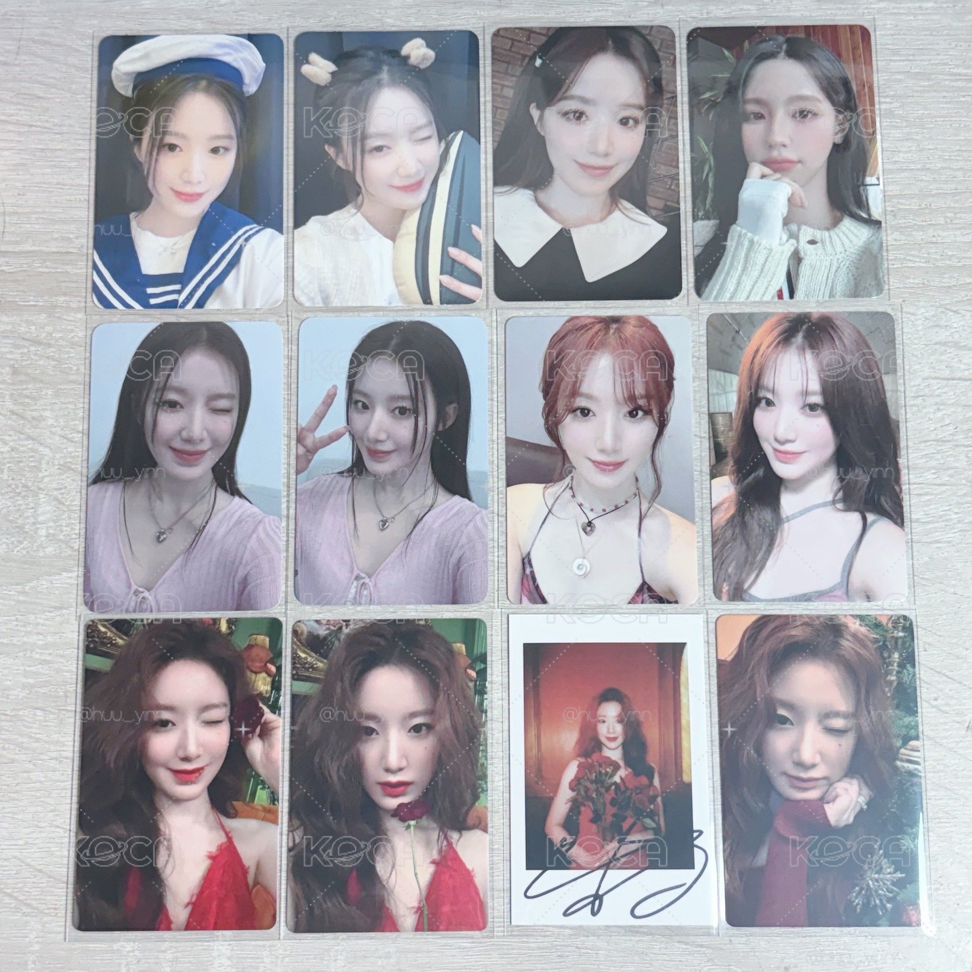 i-dle 舒華 造型連連看 中文卡背