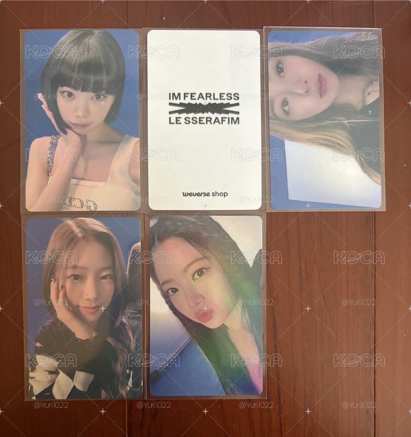 LE SSERAFIM FEARLESS wvs 特典卡 閃卡特典