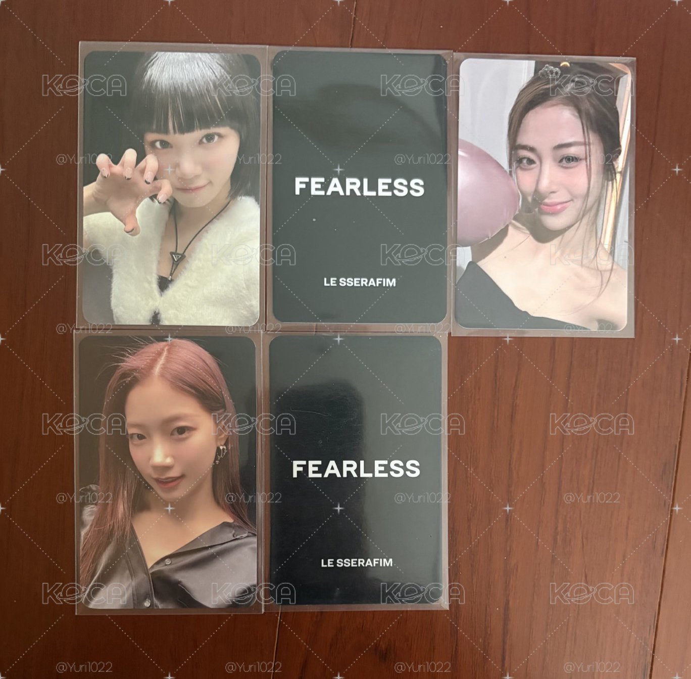 LE SSERAFIM FEARLESS k4 特典卡