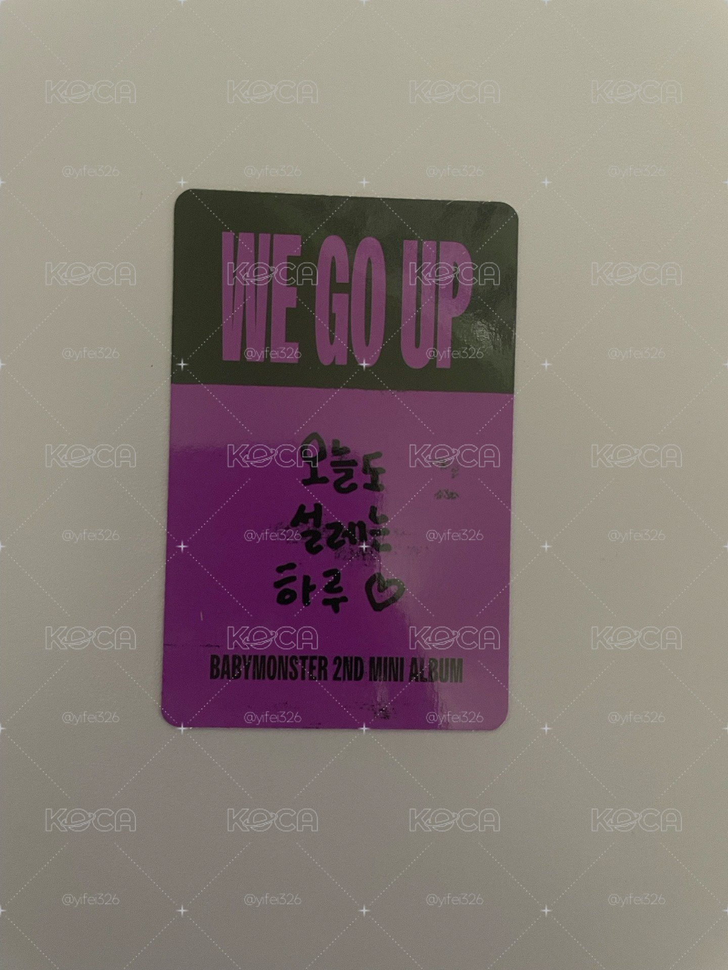 we go up 專輯卡 POSTCARD ver.