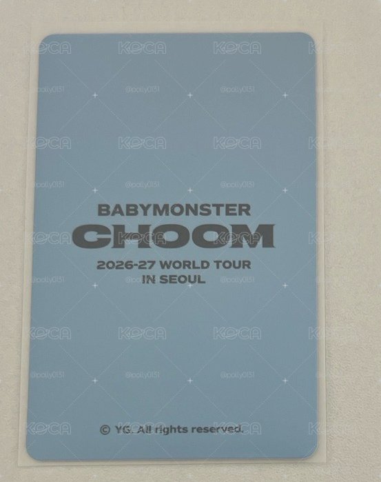 rora CHOOM2026-27 WORLD TOUR IN SEOUL 台北快閃店滿額卡