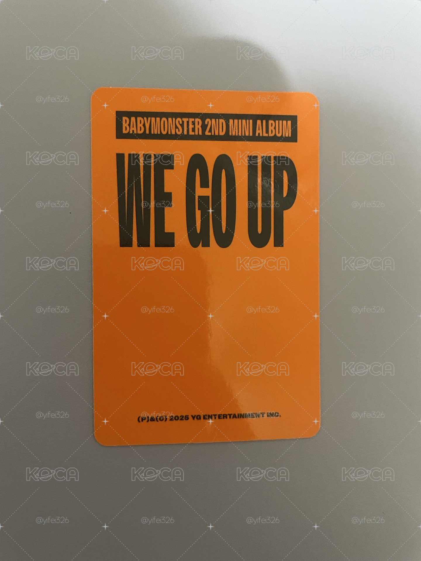 WE GO UP 專輯卡 Go ver.