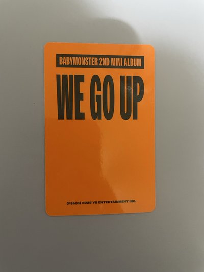 WE GO UP 專輯卡 Go ver.