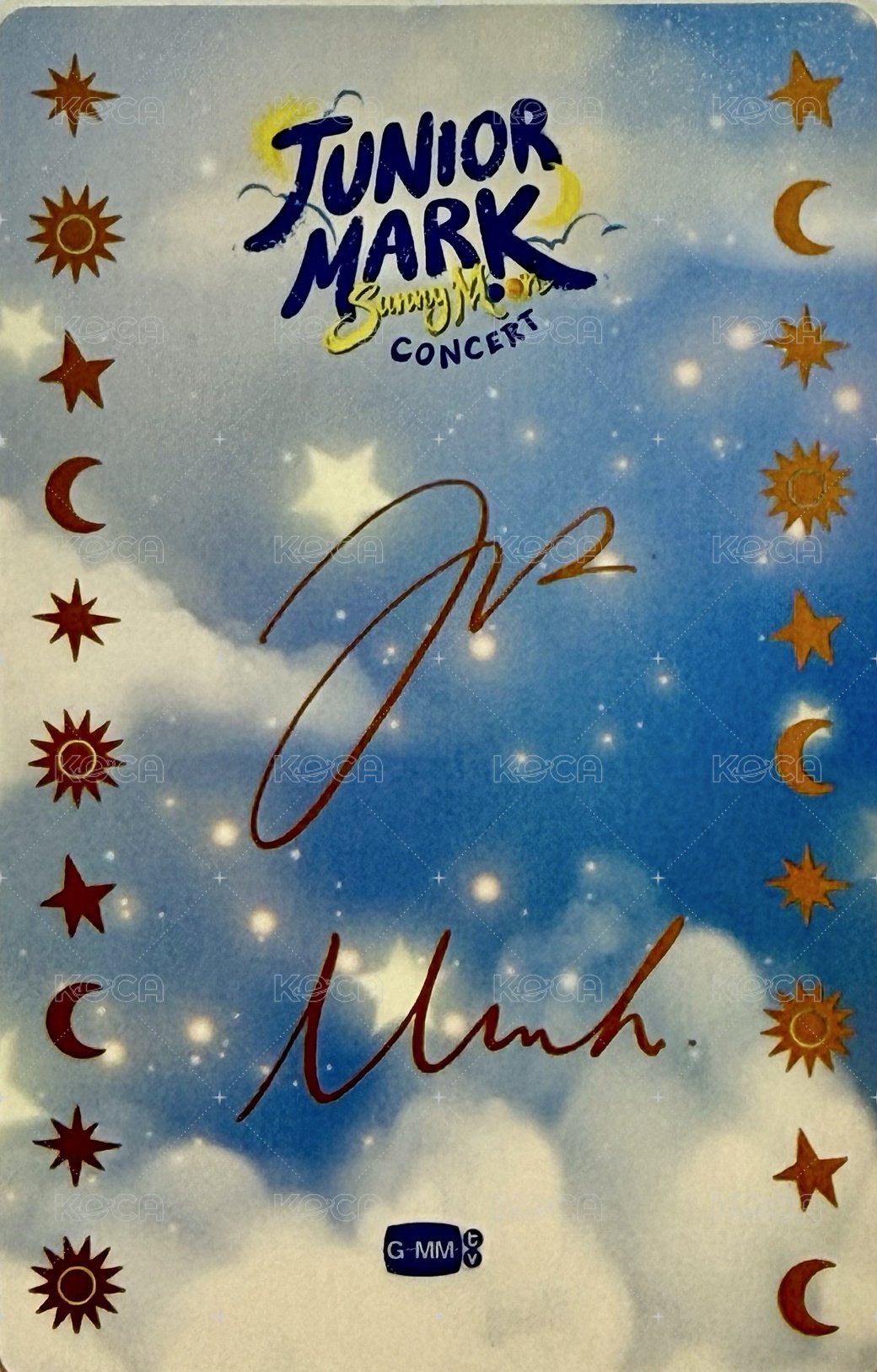 JUNIORMARK SunnyMoon CONCERT  隨機卡 雙人隱藏卡 背面