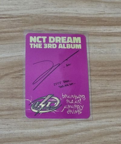 楷燦 NCT Dream ISTJ 專輯卡