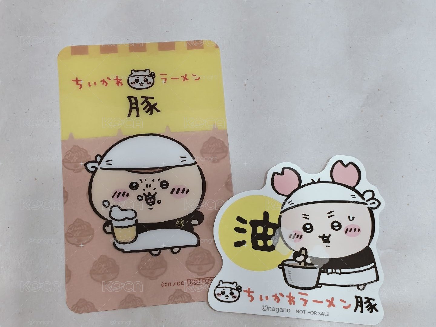 吉伊卡哇 拉麵豚 透卡+貼紙