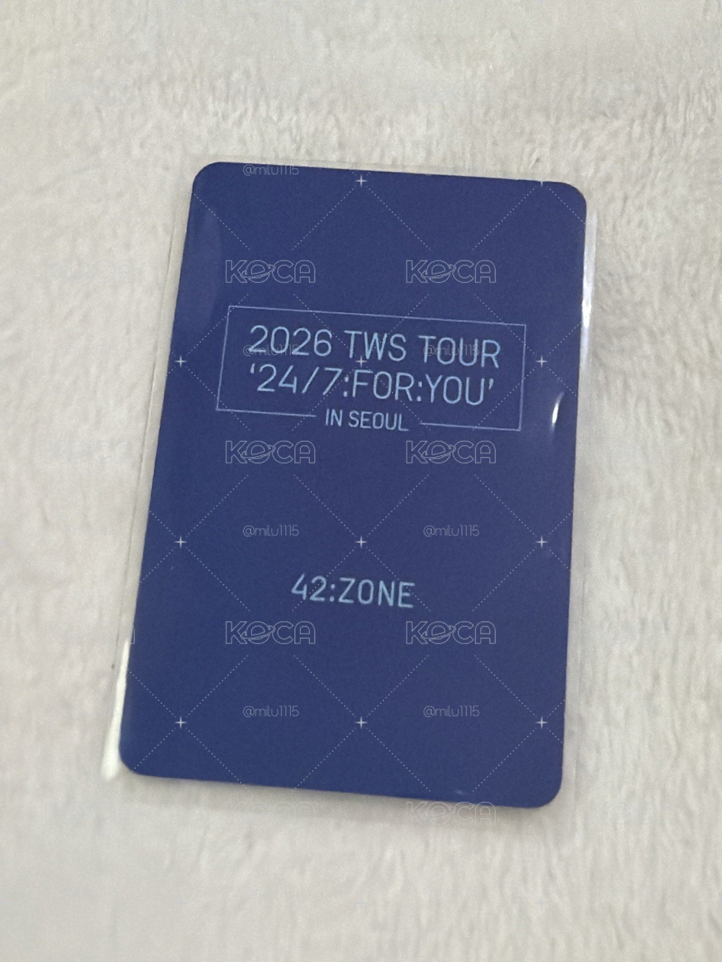TWS 26 首爾場 英宰 粽卡 入場卡 