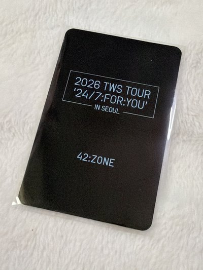 TWS 26首爾場 韓振 志薰 雙人卡 粽卡