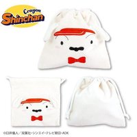 蠟筆小新×THANKYOUMART 漢堡店店員系列 束口袋 