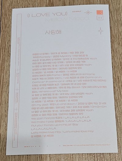 THE FIRST STEP : TREASURE EFFECT PARK JEONGWOO 🐺明信片