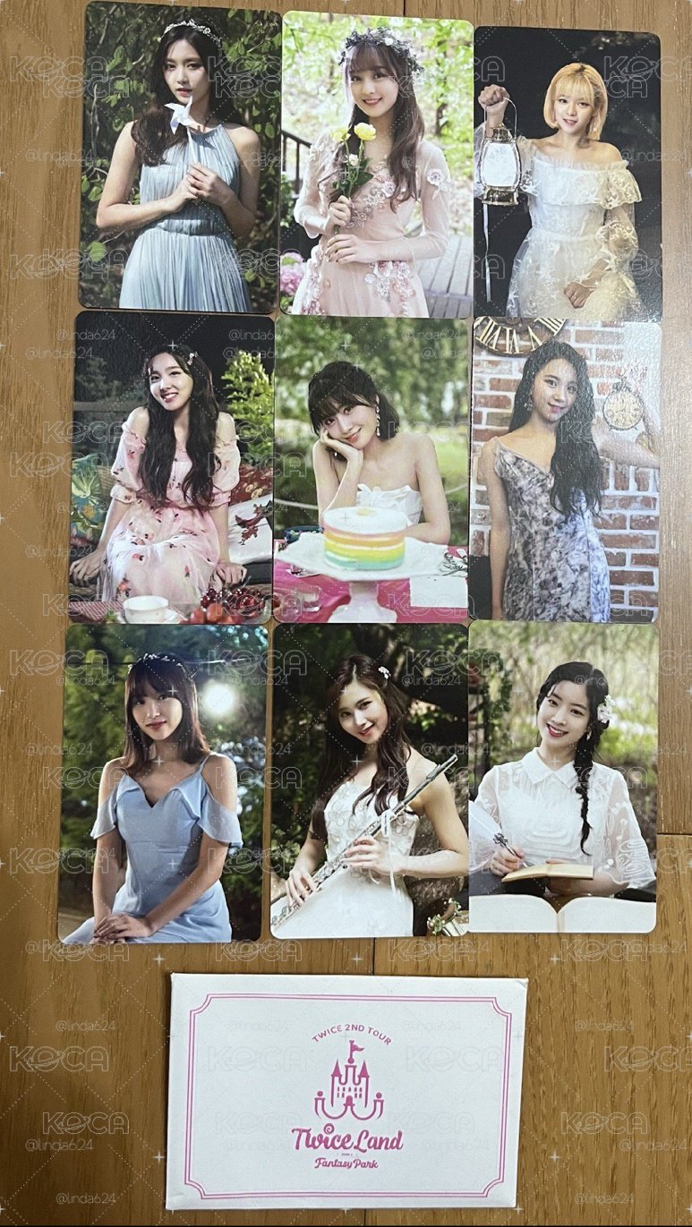 Twiceland dvd 演唱會 小卡組