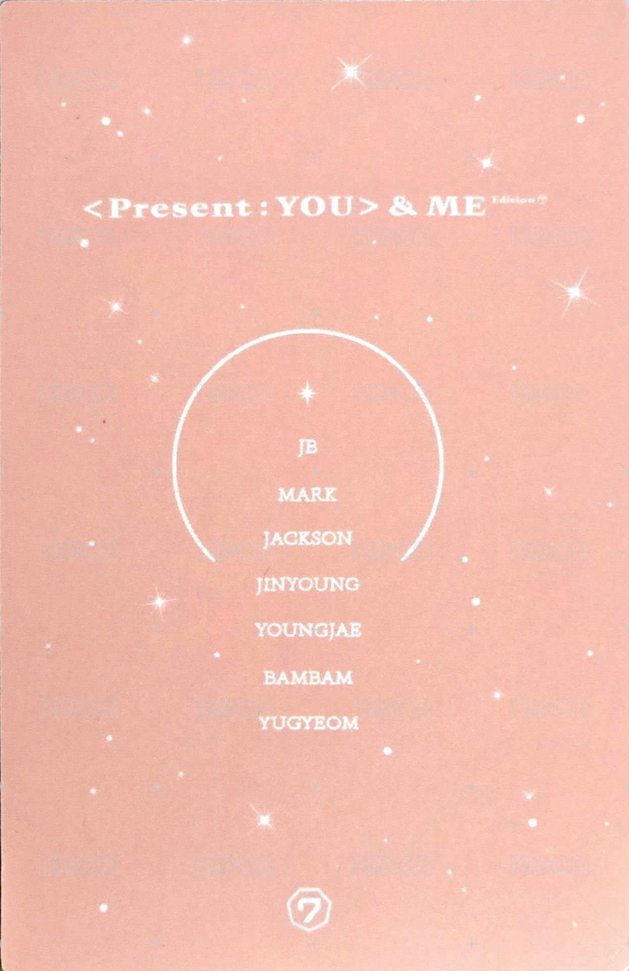 &ME Edition 專輯卡  背面