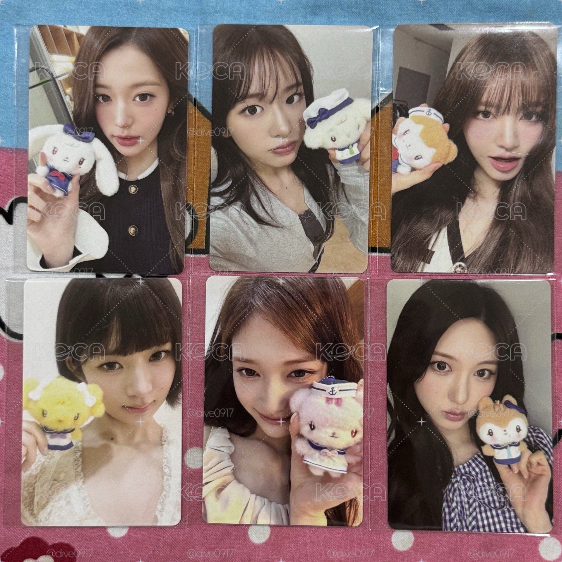 IVE minive 海洋風 滿額卡一套六張（安兪真、張員瑛、Liz、秋天、怜、李瑞）