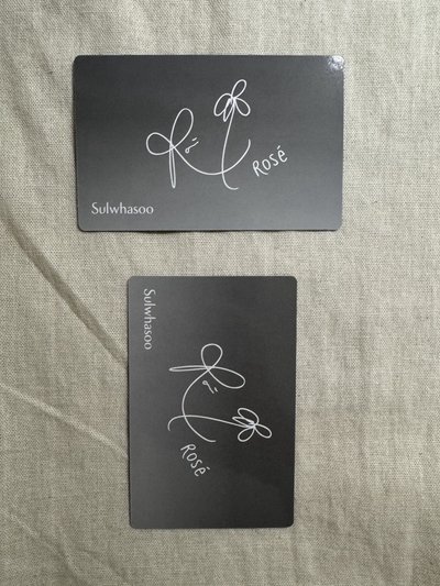Sulwhasoo X Rosé代言卡