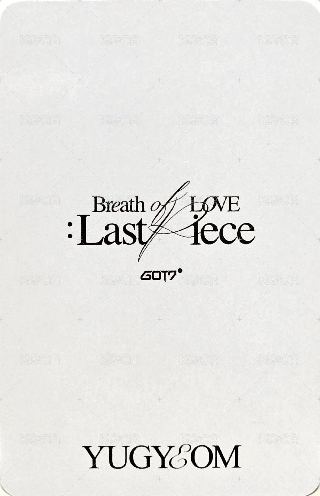 Breath 專輯卡  背面