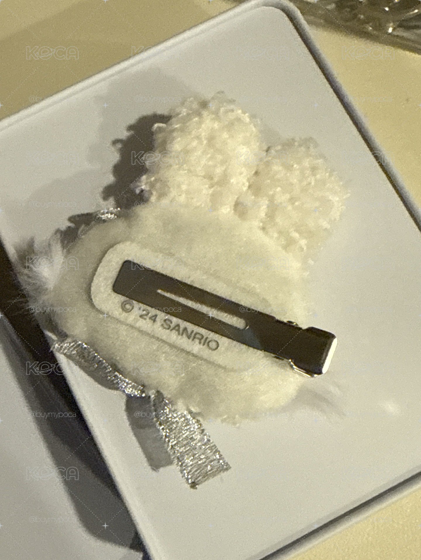 三麗鷗 許願兔 雪兔 髮夾