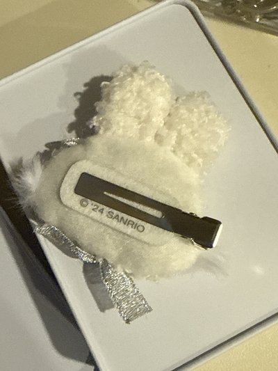 三麗鷗 許願兔 雪兔 髮夾