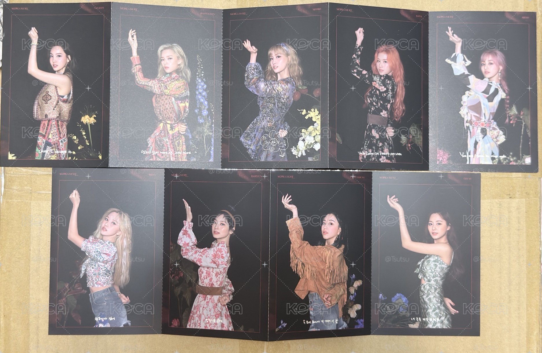 （現貨整圖出 一日左右寄出）Twice 日本 大卡 明信片 特典 風琴卡