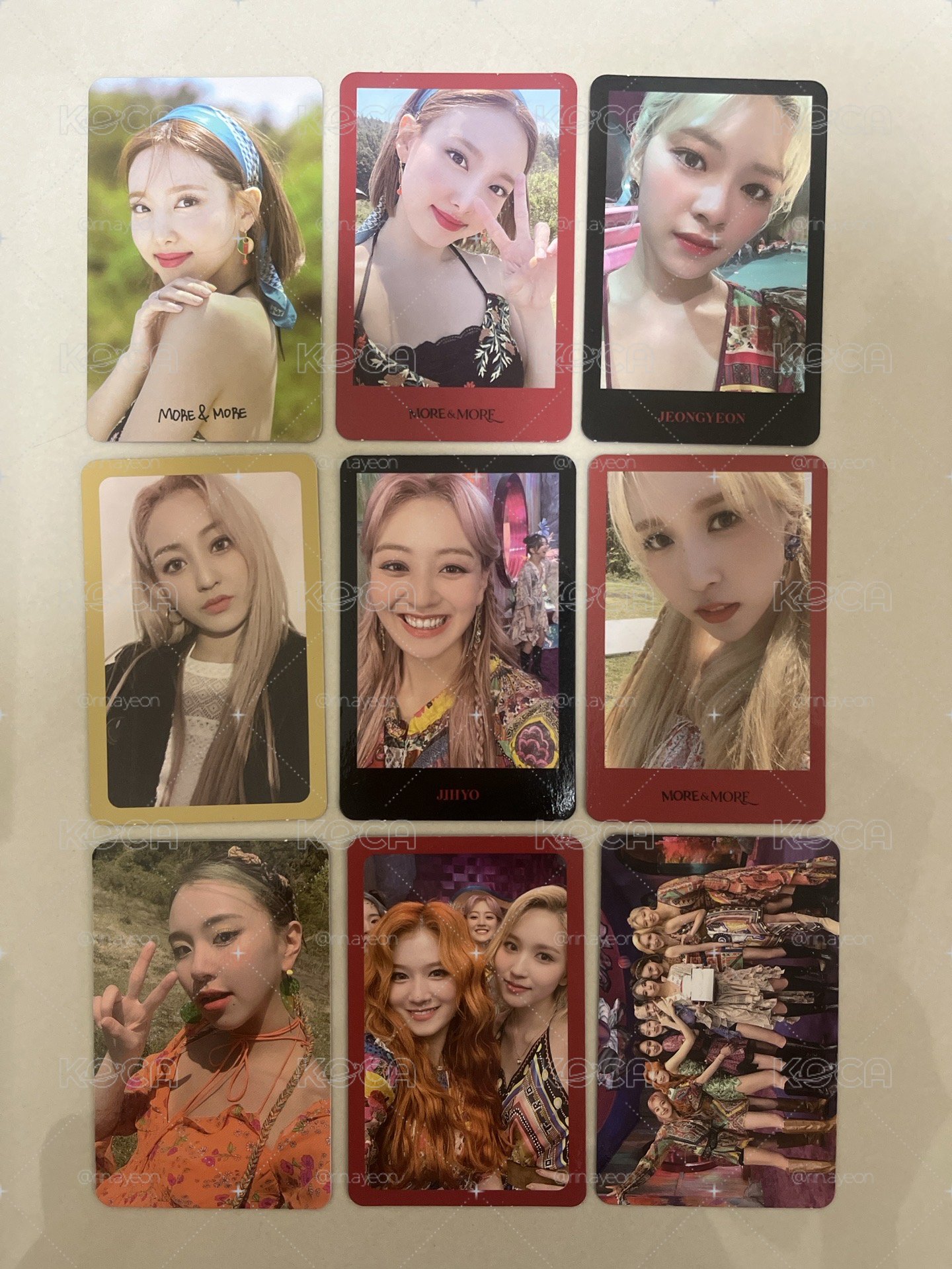 Twice 迷九 專卡