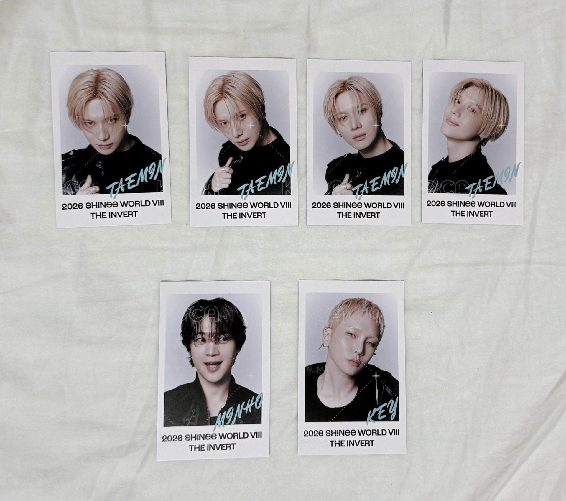 SHINee 八巡The Invert 日場小卡珉豪 泰民 Key