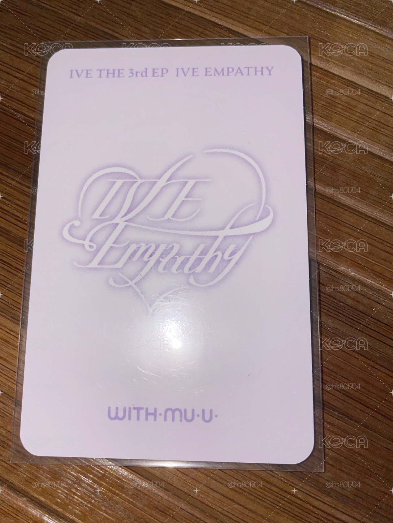 IVE EMPATHY wm 5.0 幸運卡  巧克力怜