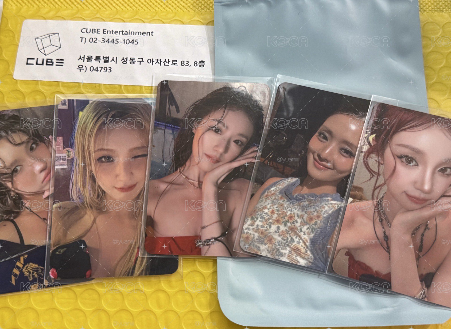 中獎卡一套