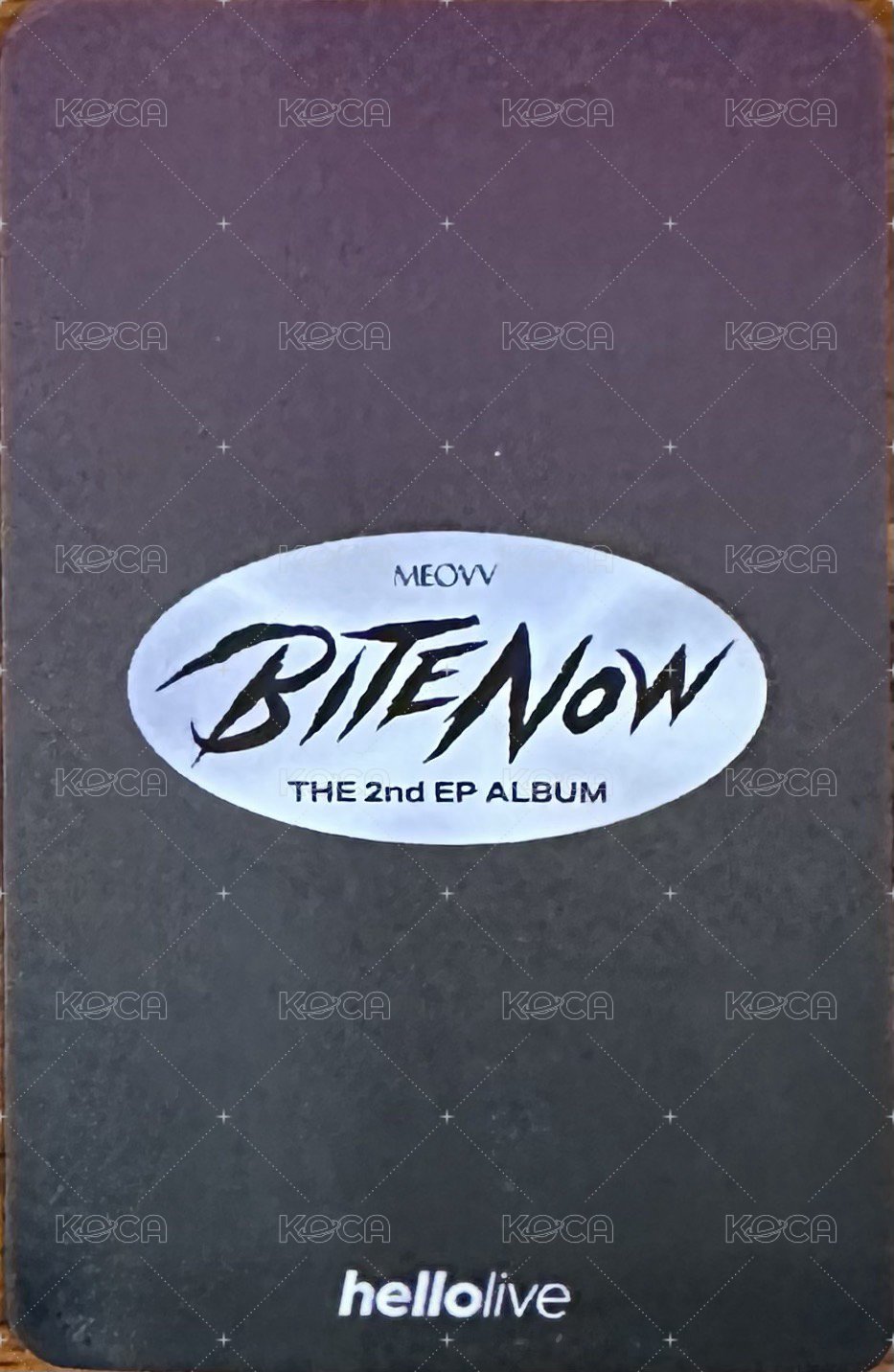 BITE NOW hl 線下 簽售卡 A ver. 背面