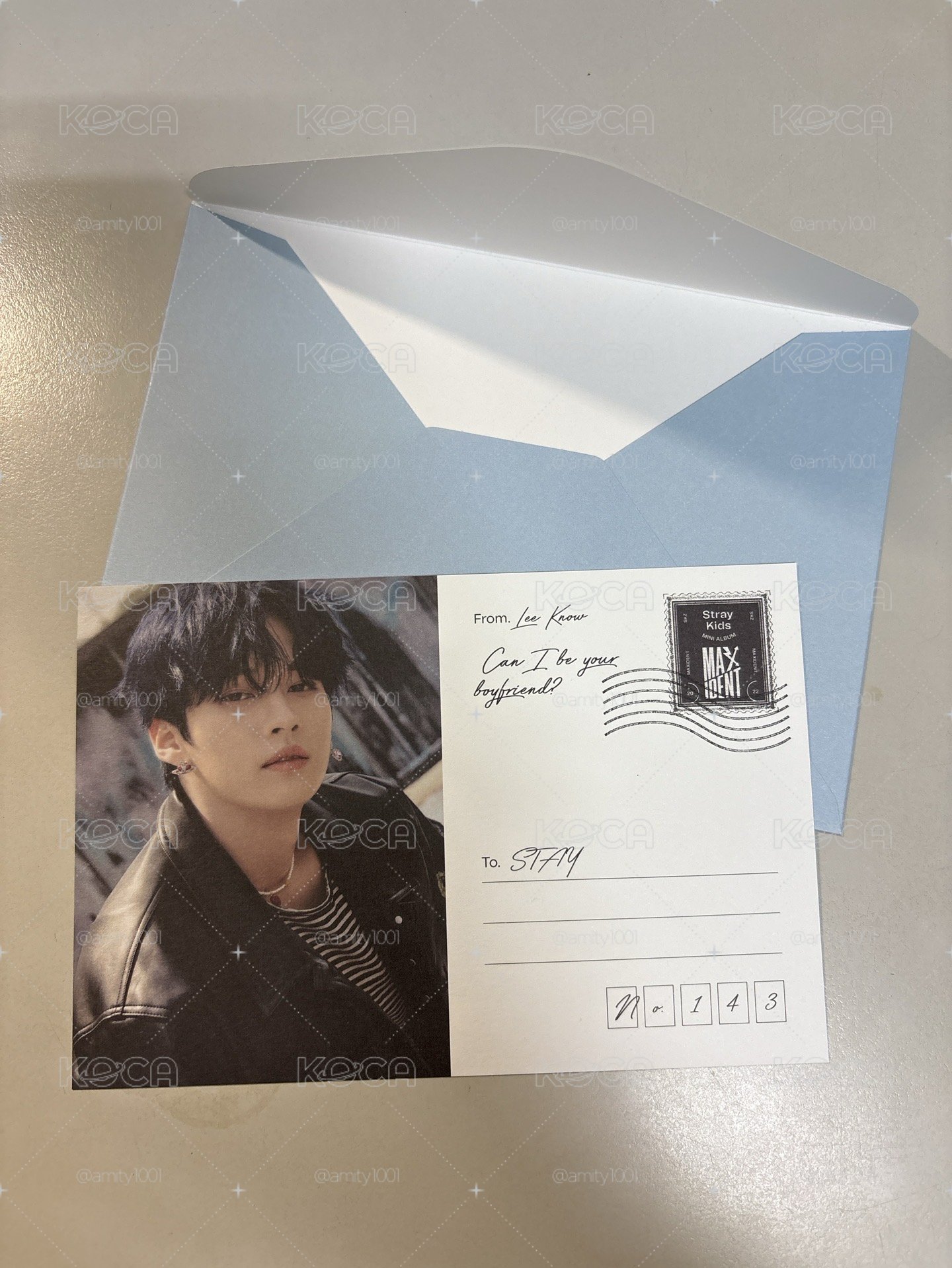 STRAY KIDS MAXIDENT 專輯卡 預售禮 Love letter 旻
