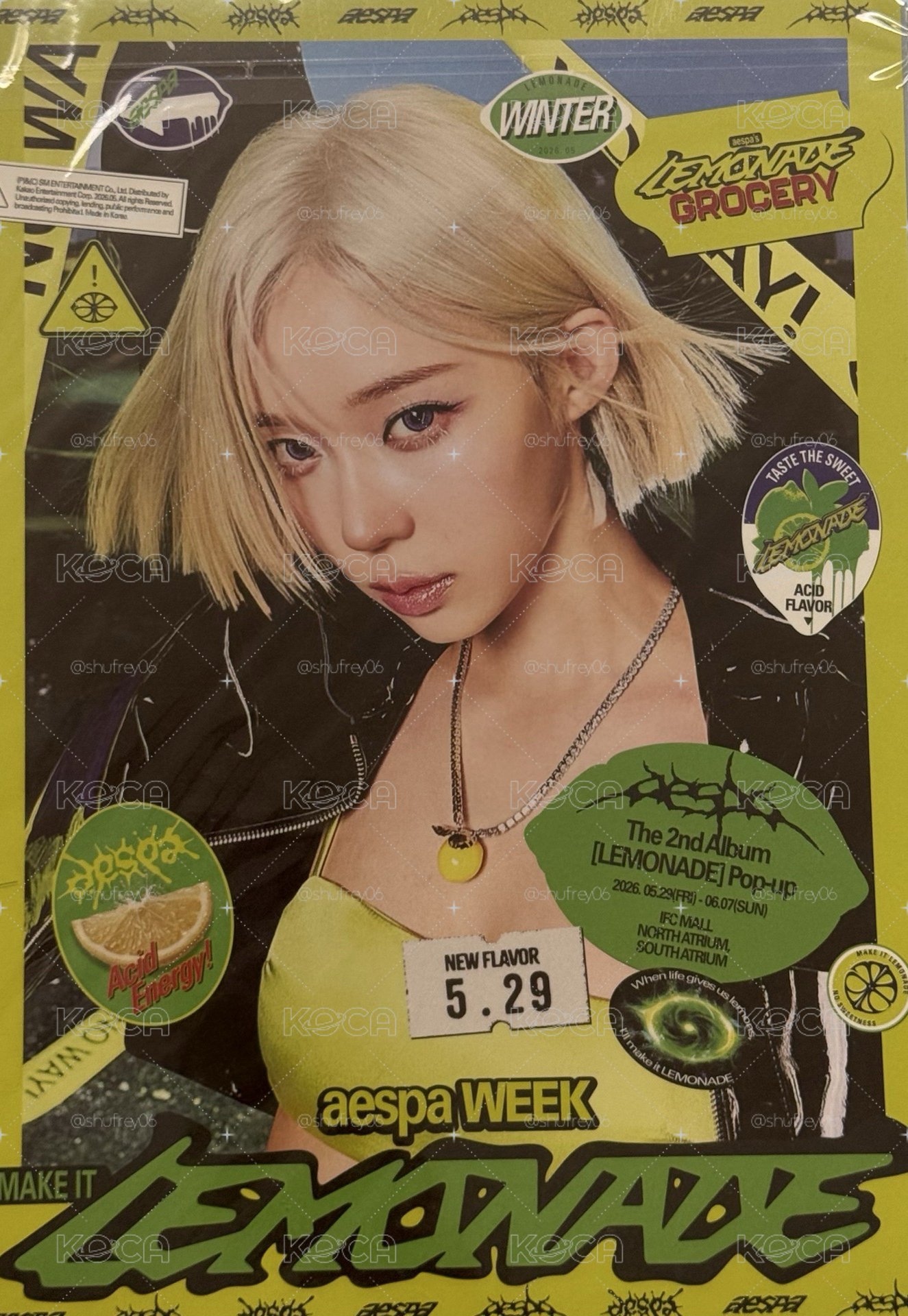 LEMONADE 快閃 海報 入場海報冬