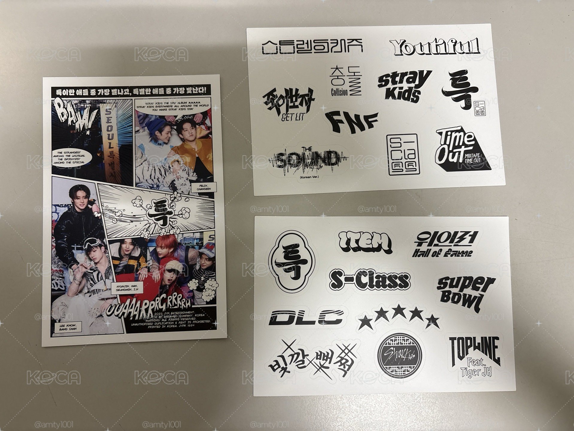 STRAY KIDS 5-STAR 明信片+貼紙組
