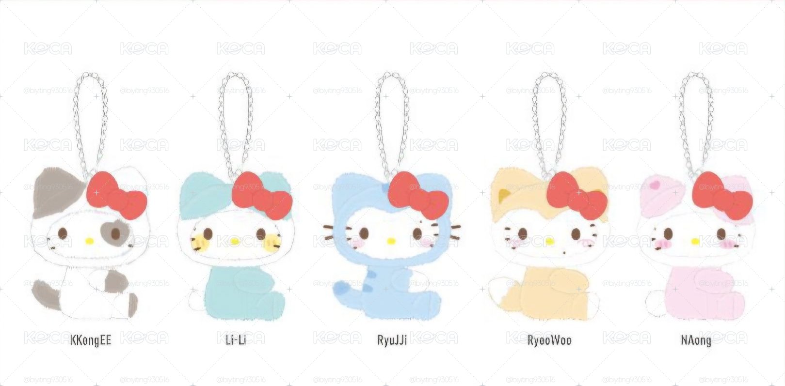 TWINZY×Hello Kitty 吊飾毛絨娃娃