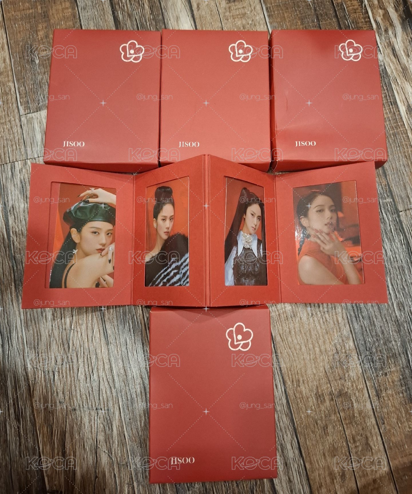 Jisoo ME 摺頁卡片 紅版