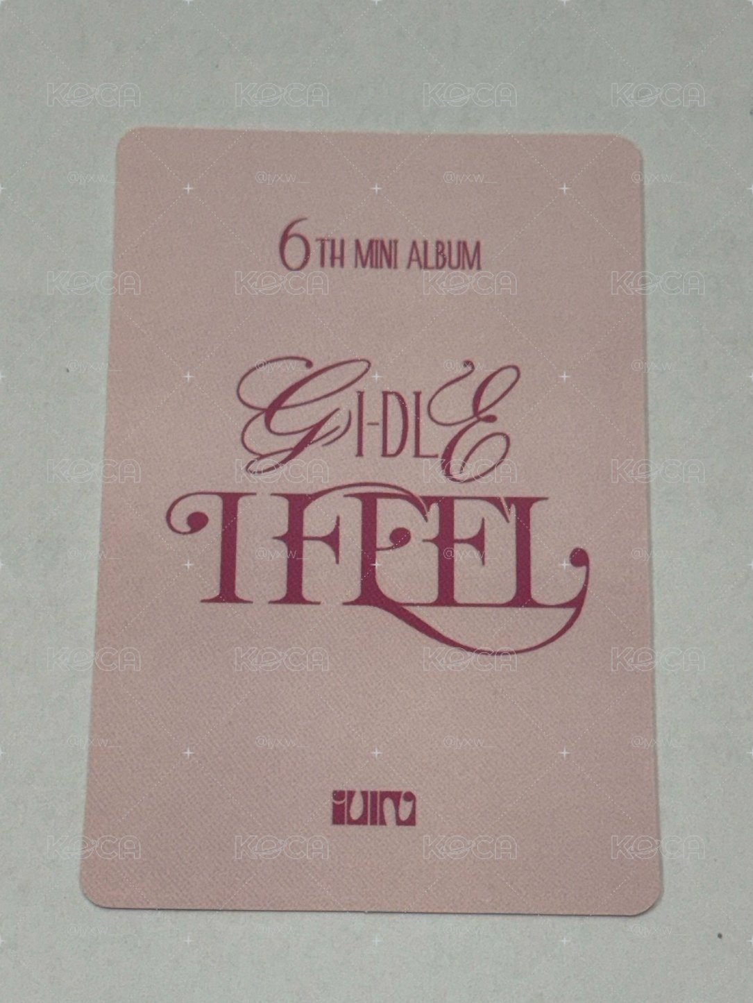 I feel tou 特典卡 b ver.