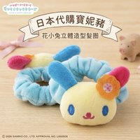 髮飾 花小兔立體造型髮圈