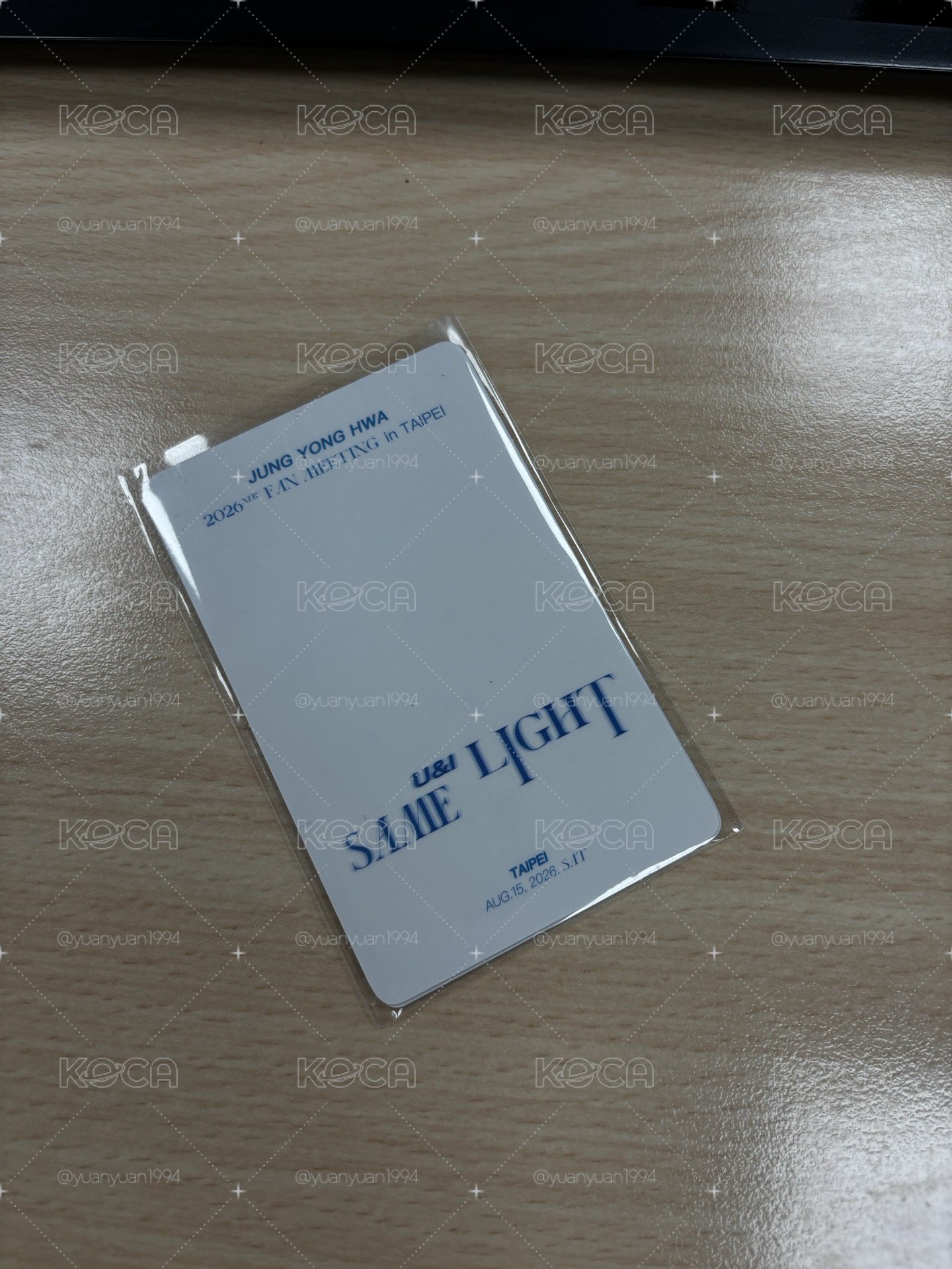 鄭容和台北見面會小卡 