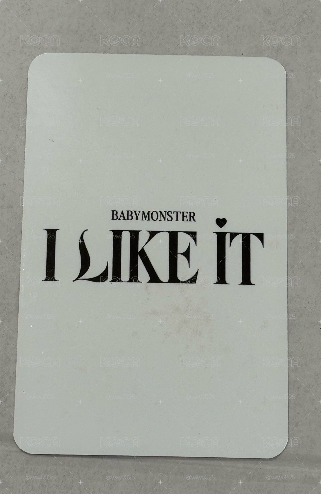 卡背有廠損 露 I LIKE IT mk A ver. 幸運卡 