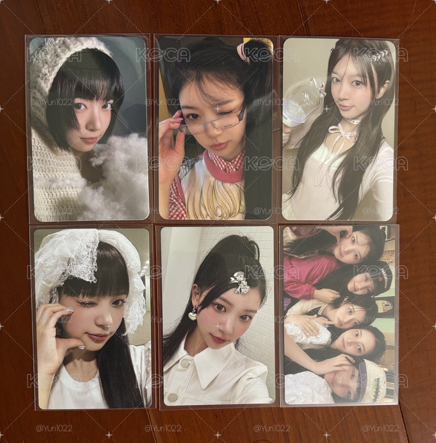 Moka 出道專卡 手燈卡 6張一起