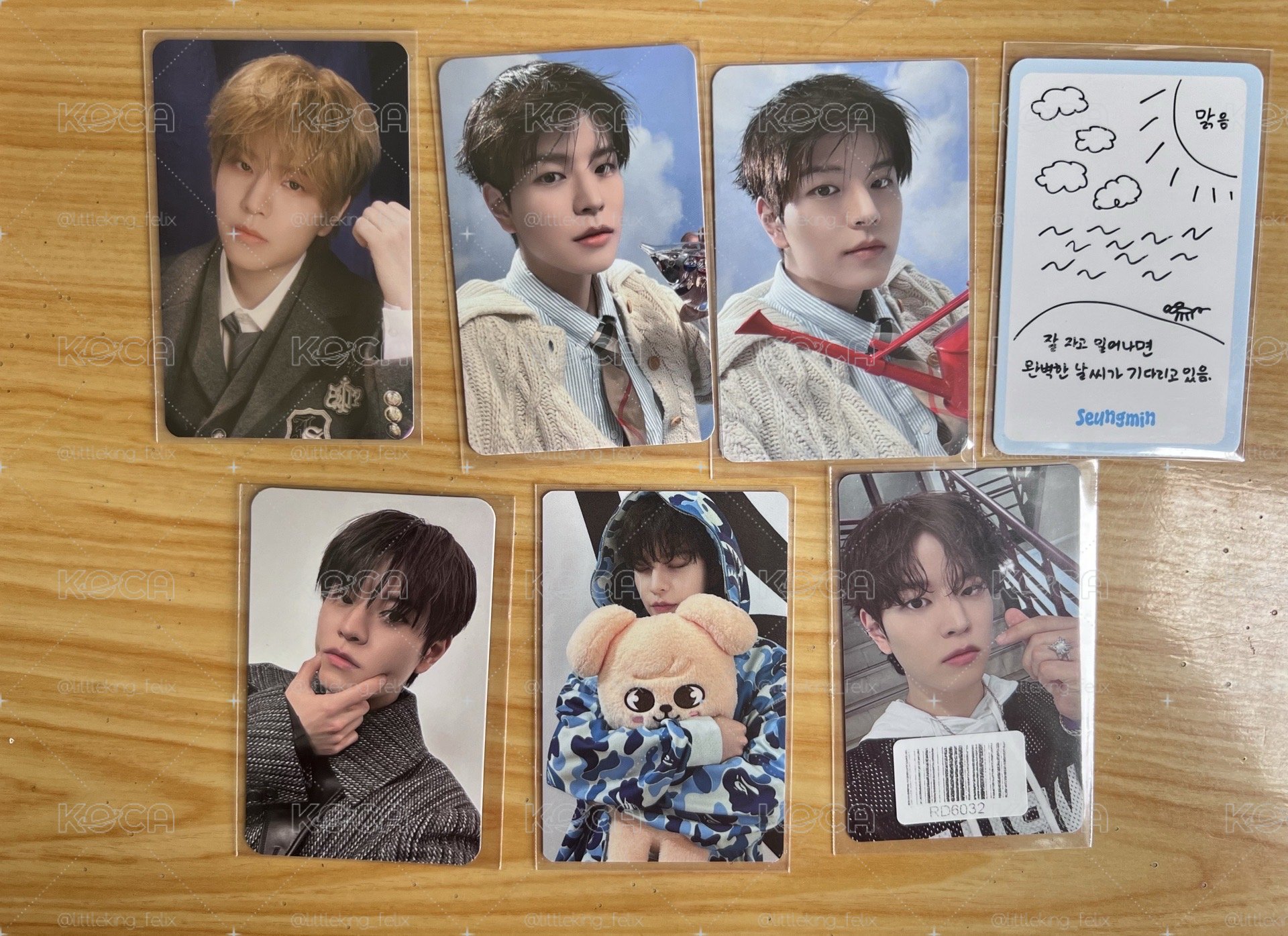 【Stray Kids】「金昇玟」SKZ SeungMin 玟 卡盤 專卡 小卡 特典 23張卡+puppyM卡盒