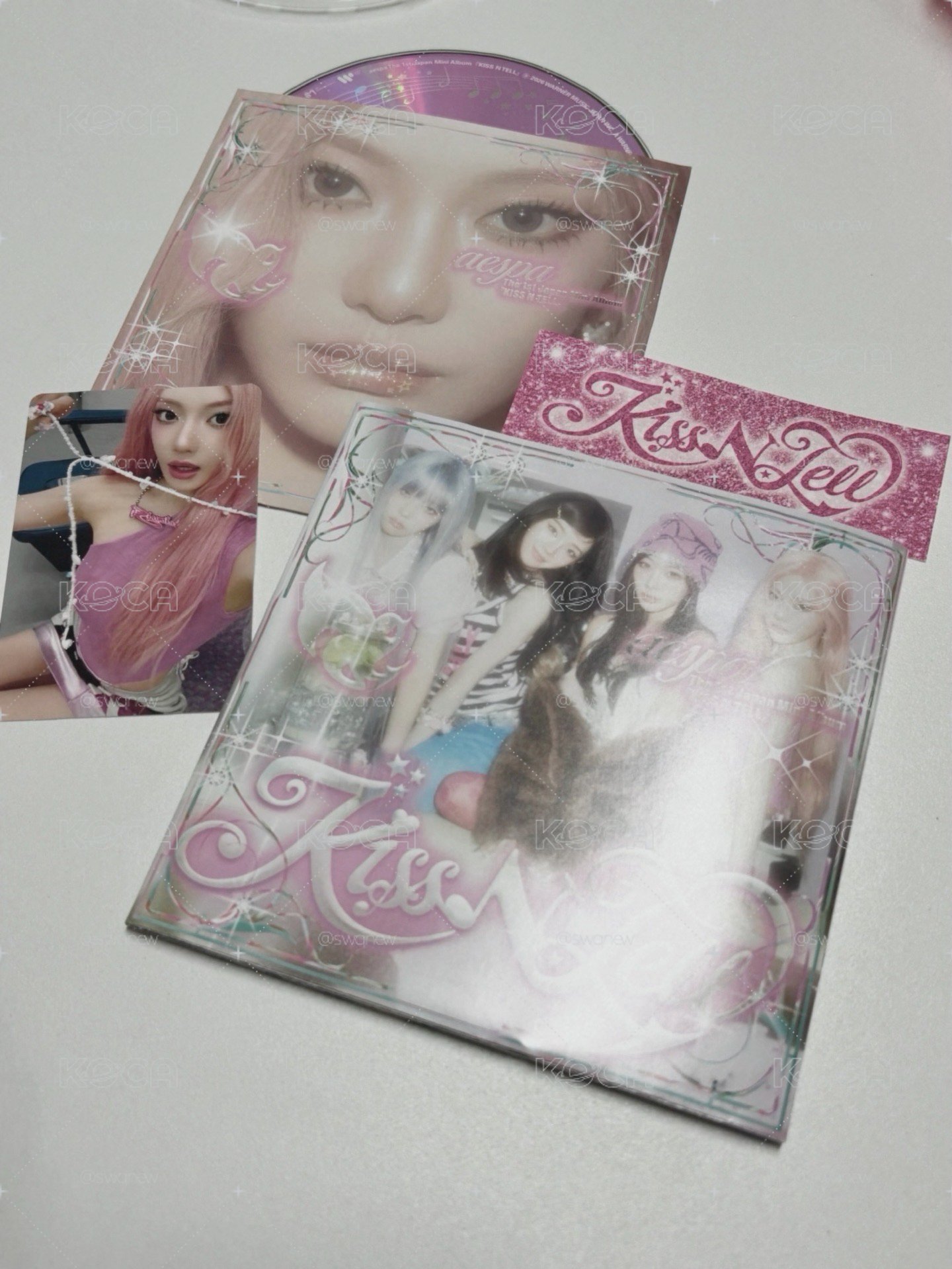 aespa寧寧 日專 kiss n tell poster ver. 